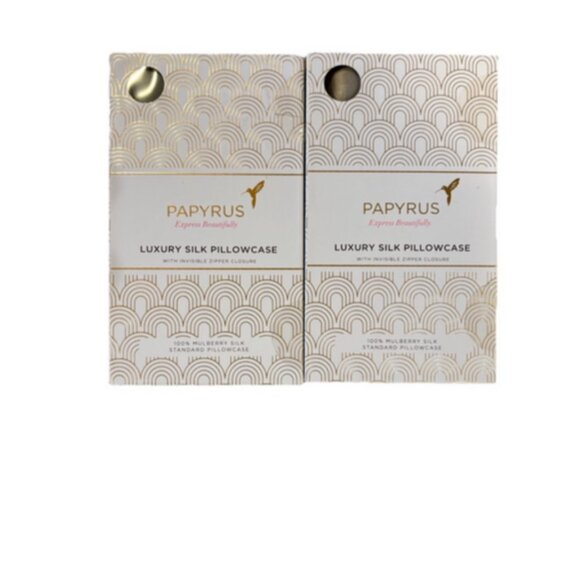 Papyrus Mulberry Silk Standard Pillowcases Set of 2 - Picture 1 of 2